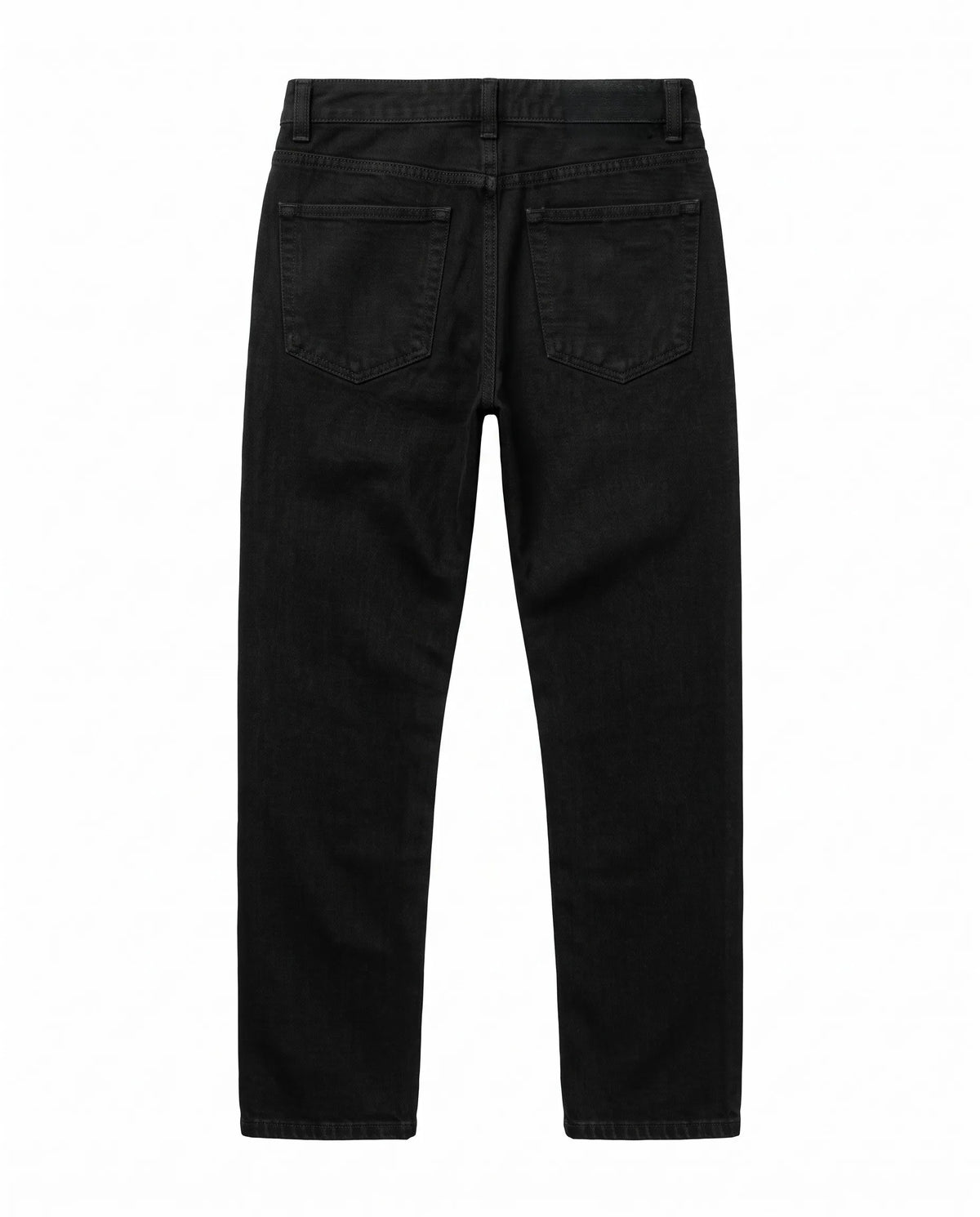 Men's black wide-leg jeans made of 99% cotton and 1% elastane by TREE   