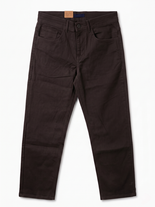 Men's Gabardine Pants 5 Pocket Regular fit -Grey