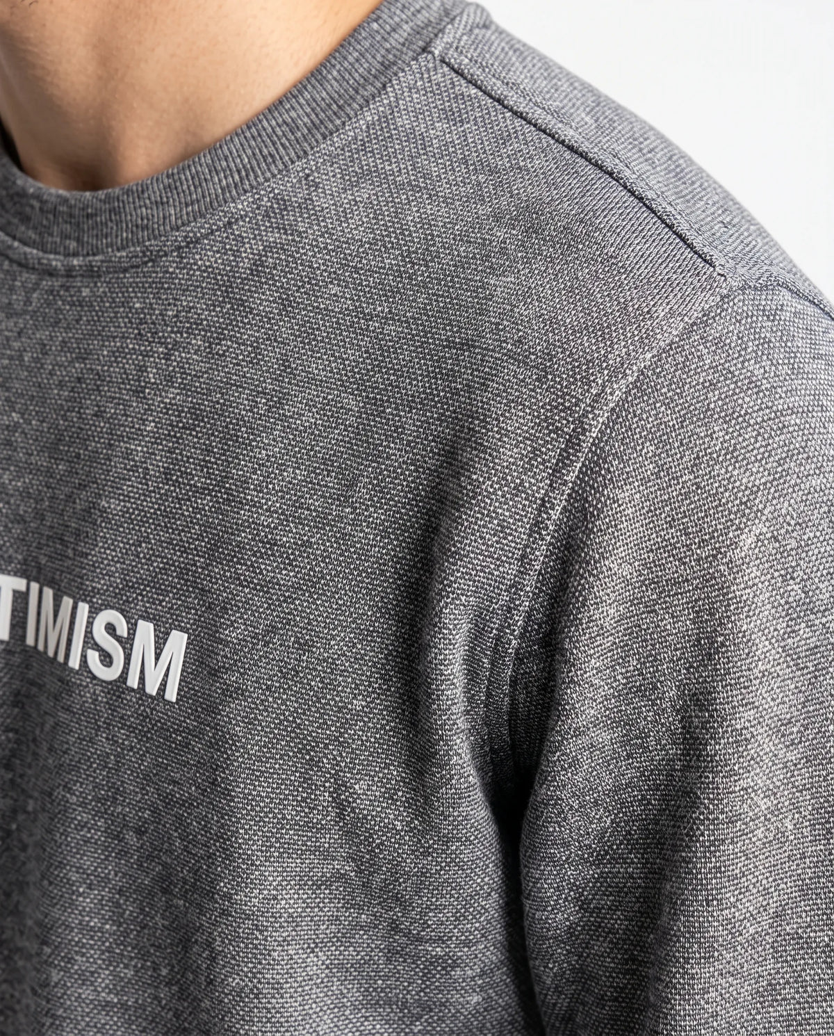 Men's grey crewneck printed sweatshirt by TREE   