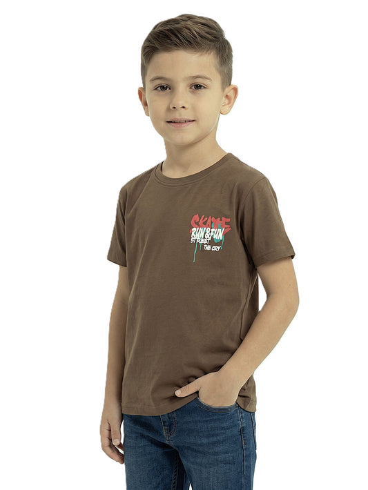 Boy`s Printed T-Shirt – Short Sleeve