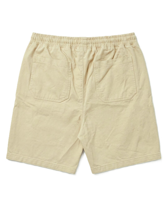 Men's oversized gabardine shorts - Beige