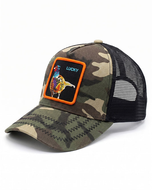 Men's embroidered mesh cap