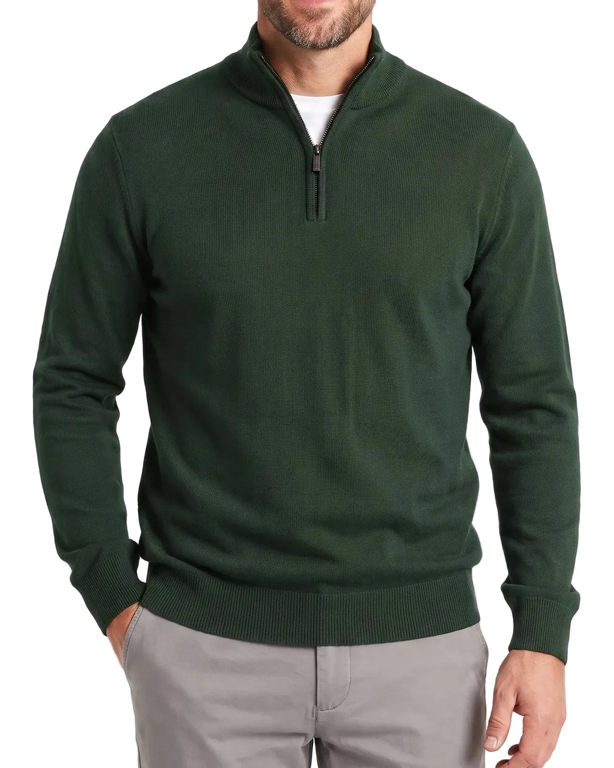 Men's half-zip mock-neck pullover by TREE
