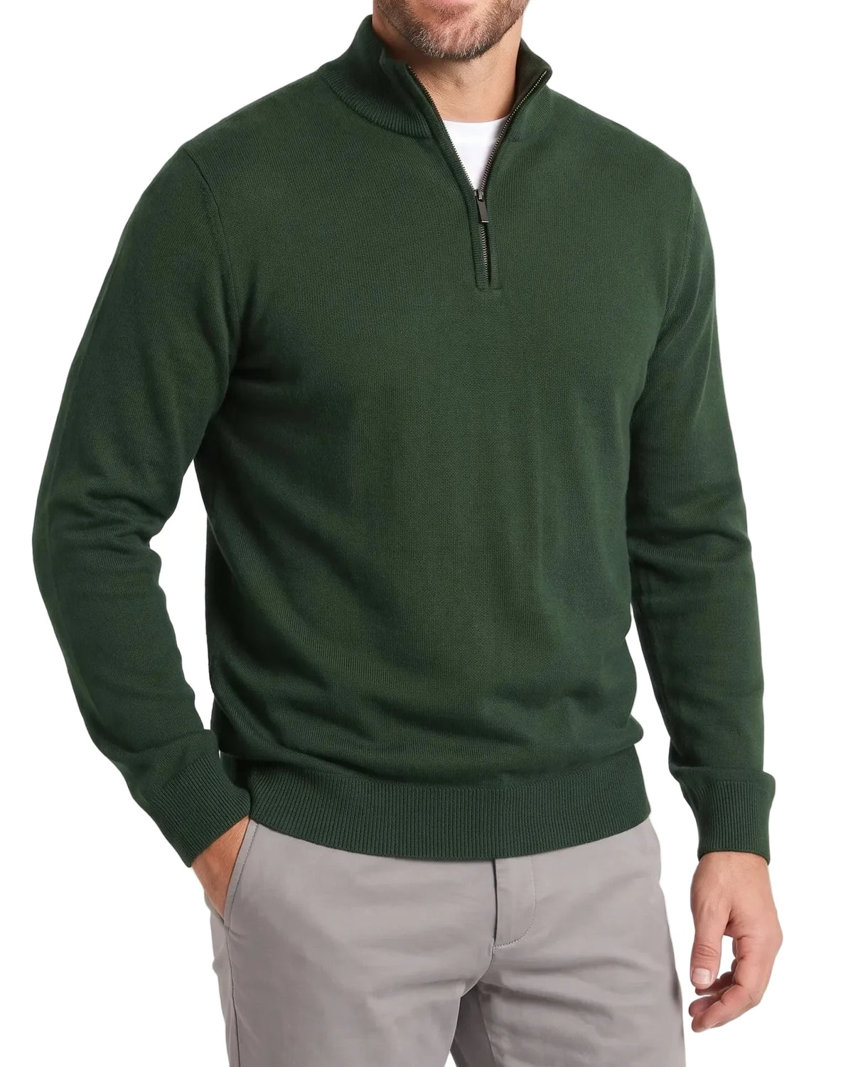 Men's half-zip mock-neck pullover by TREE