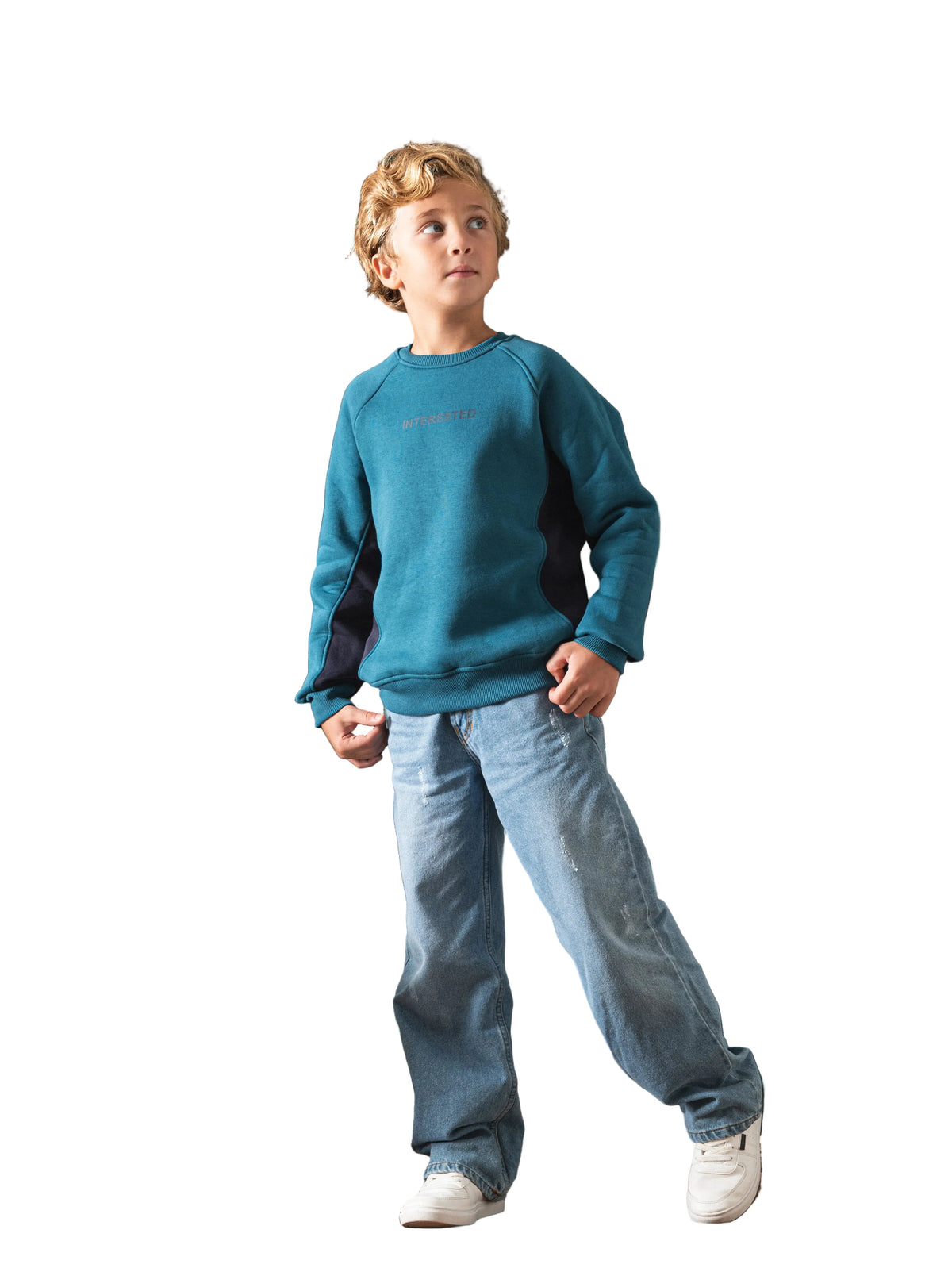 Boy's janzari printed crewneck sweatshirt by TREE