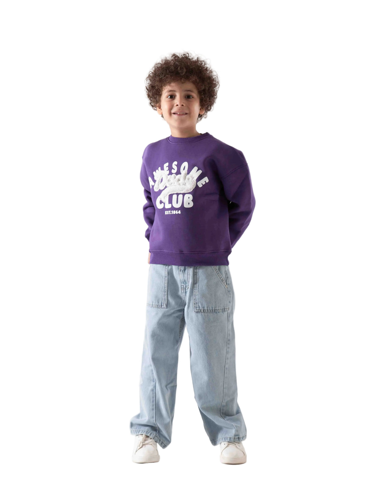 Boy's printed crewneck sweatshirt by TREE