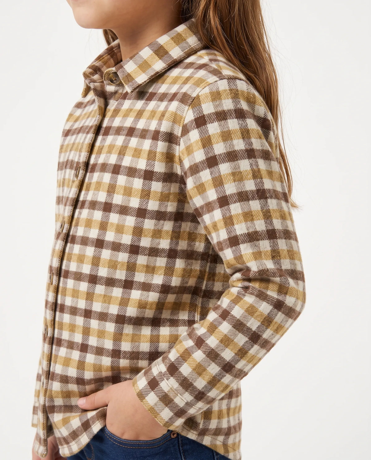 Girls' winter plaid shirt by TREE   