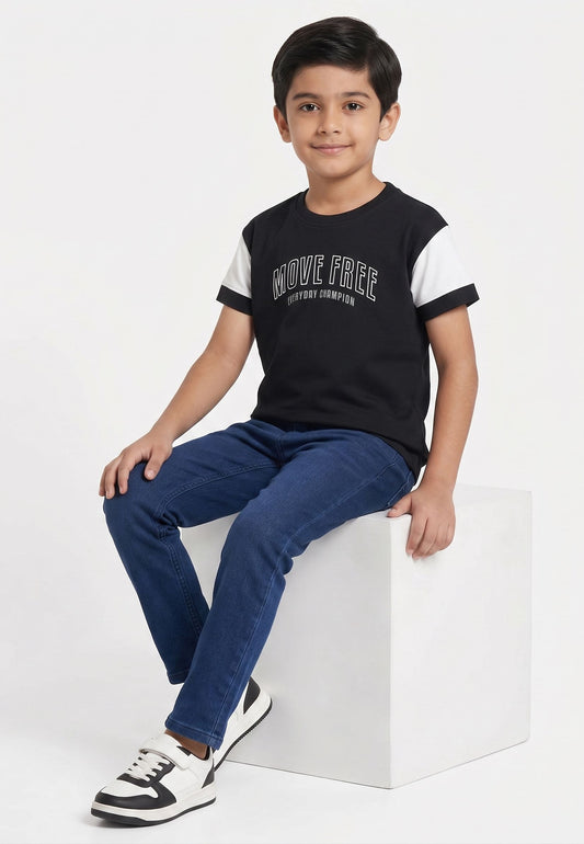 Boy`s Printed T-Shirt – Short Sleeve