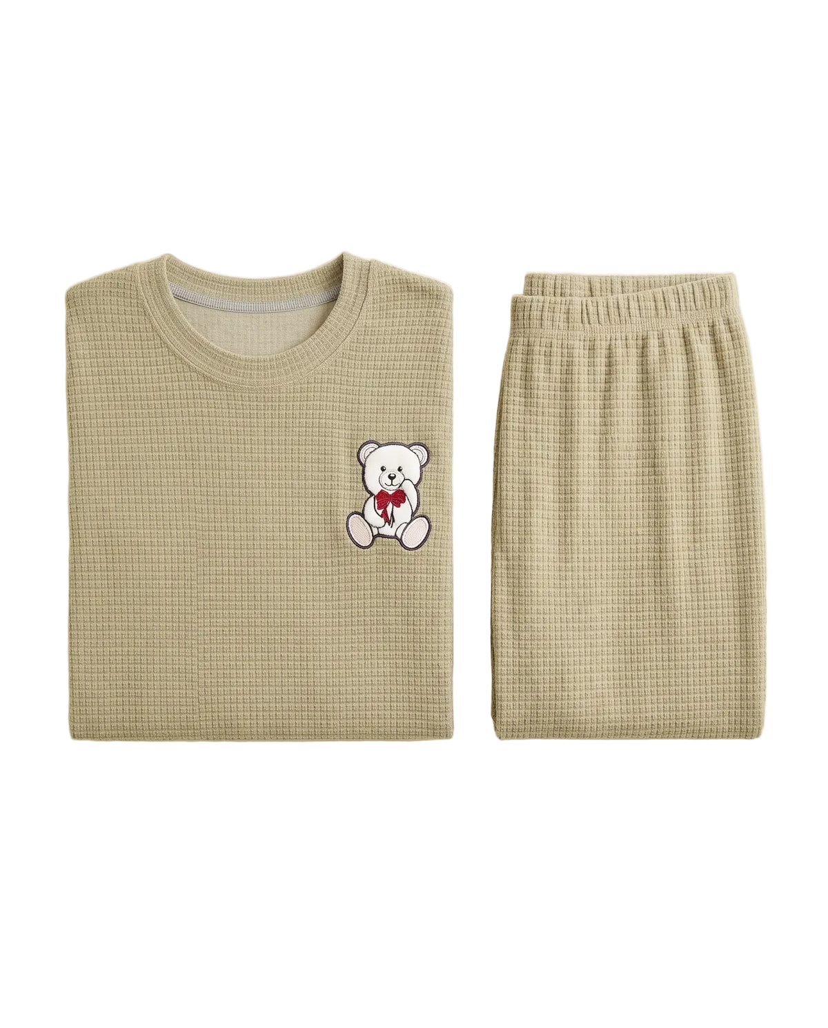 Women's jacquard velvet pyjama set - TREE