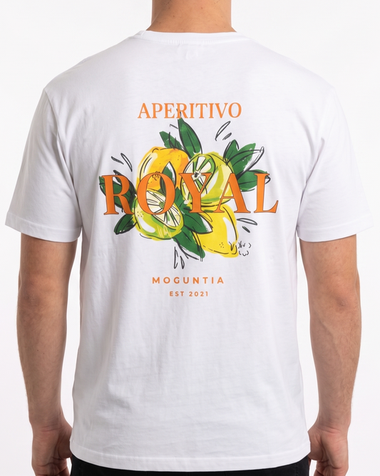 Men`s Printed T-Shirt Over Size –White