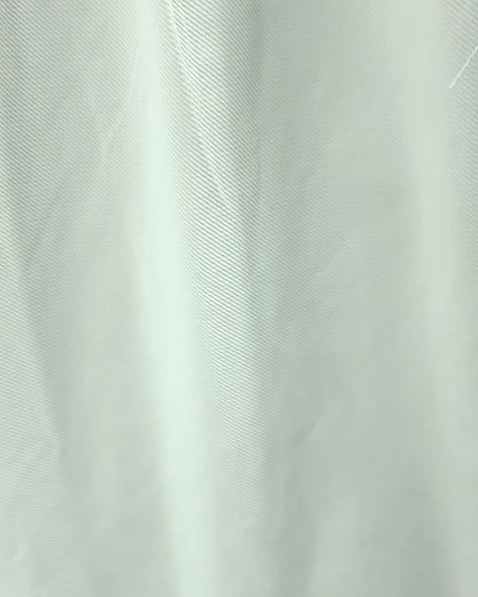 Back view of a men's beige regular-fit sarouel pants featuring an elastic waistband and structured pockets by TREE.