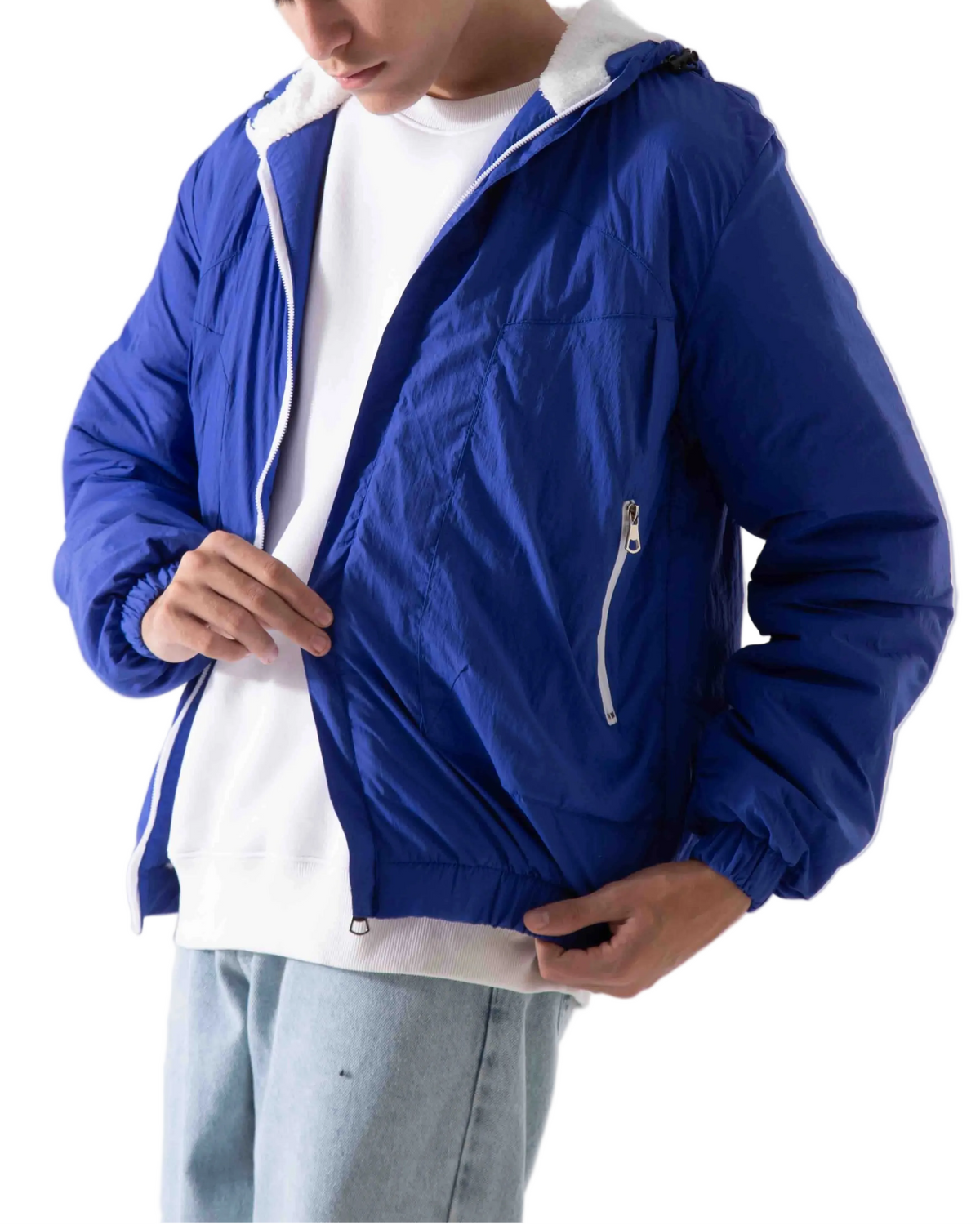 Men's waterproof jacket blue - TREE
