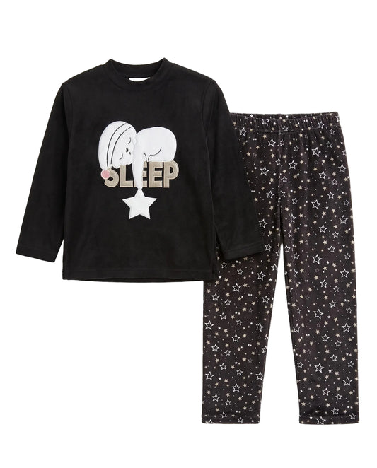 Girls' velvet sleepwear set - TREE