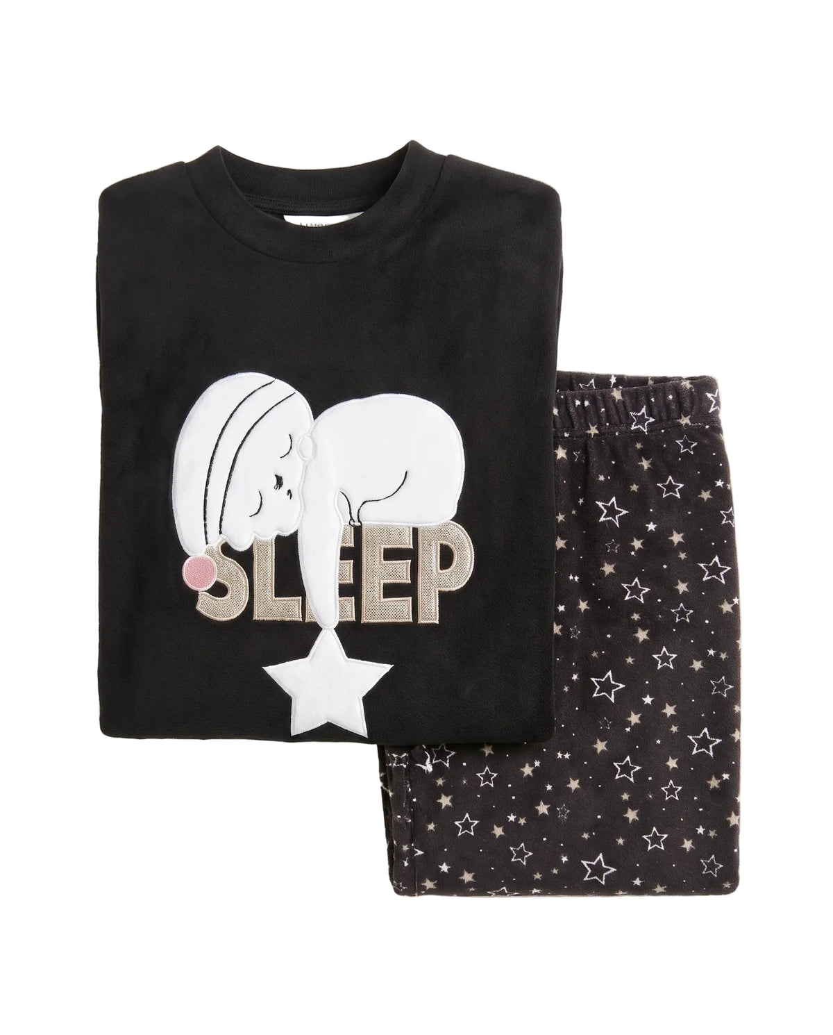 Girls' velvet sleepwear set - TREE