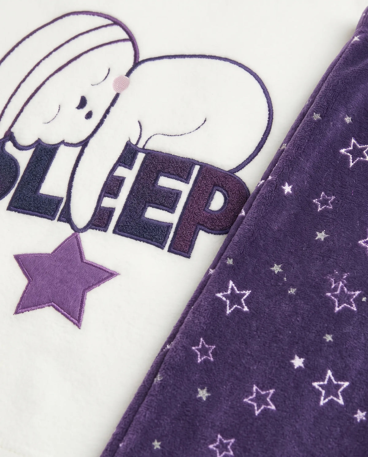 Girls' velvet sleepwear set - TREE