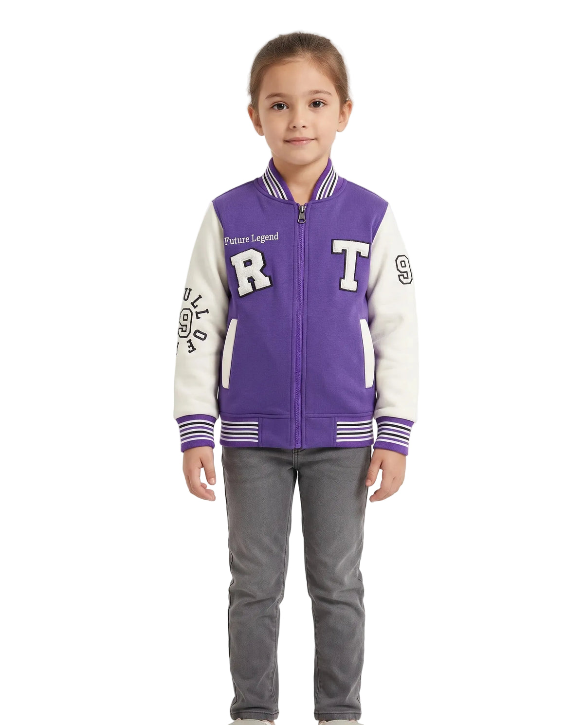 Girls' varsity baseball jacket - TREE