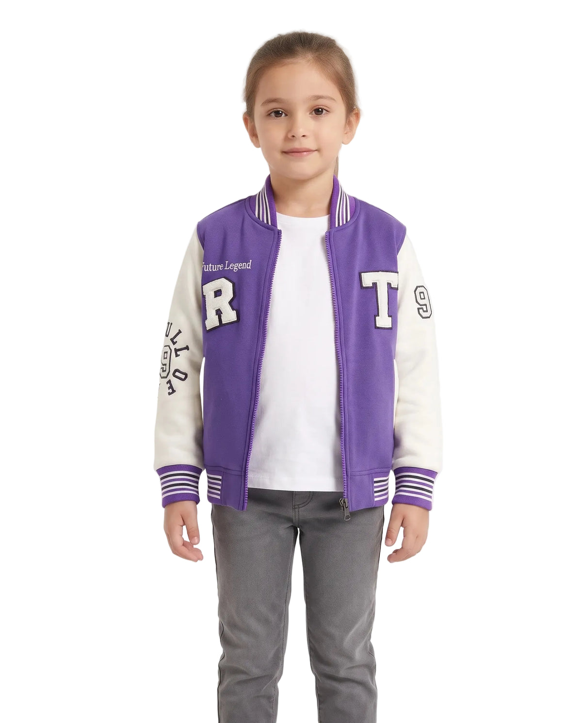 Girls' varsity baseball jacket - TREE