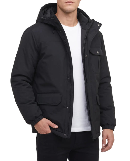 Men's waterproof jacket black - TREE