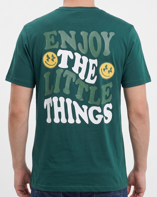 Men`s Printed T-Shirt – Short Sleeve-Olive