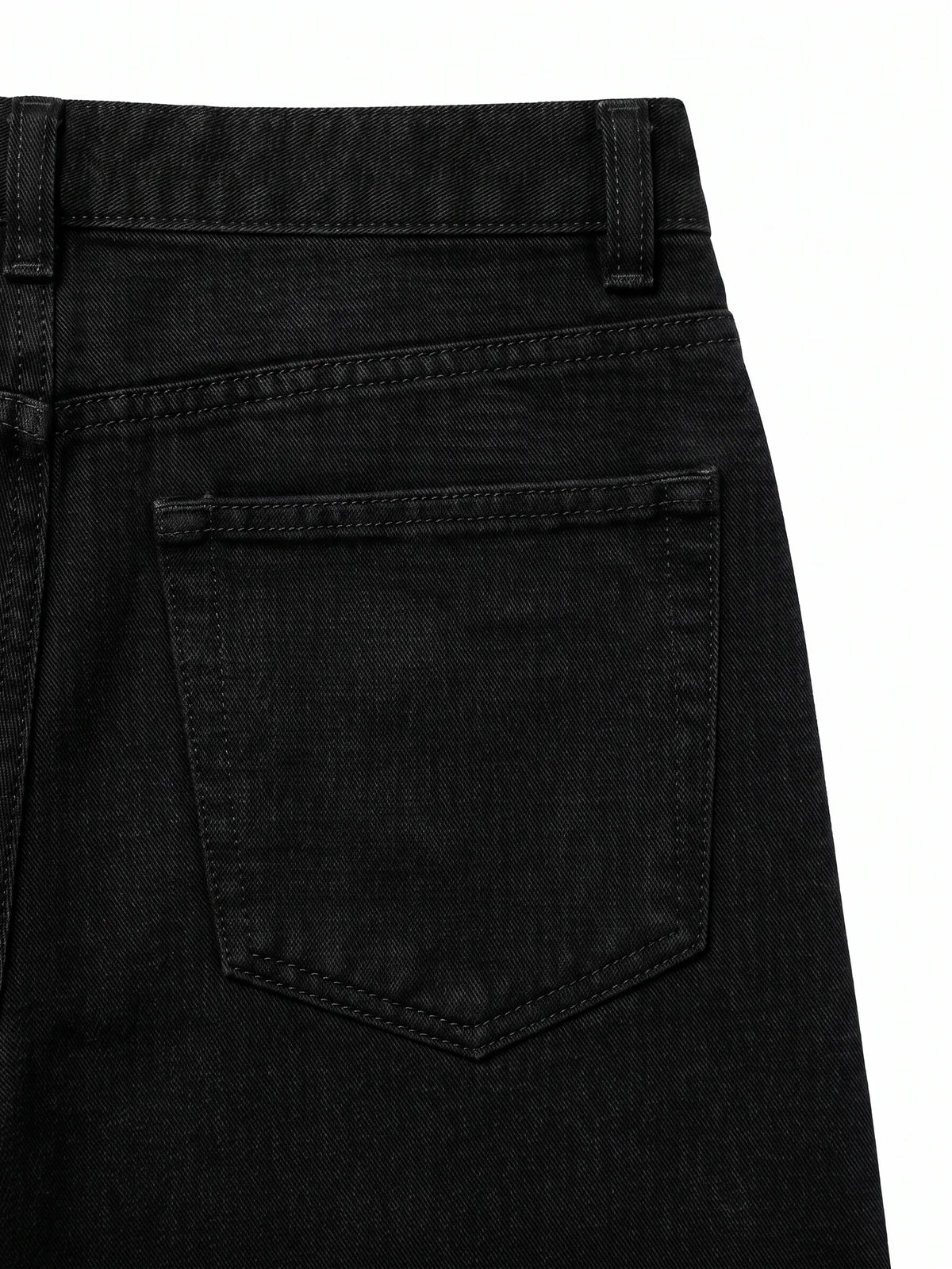 Men's black wide-leg jeans made of 99% cotton and 1% elastane by TREE   