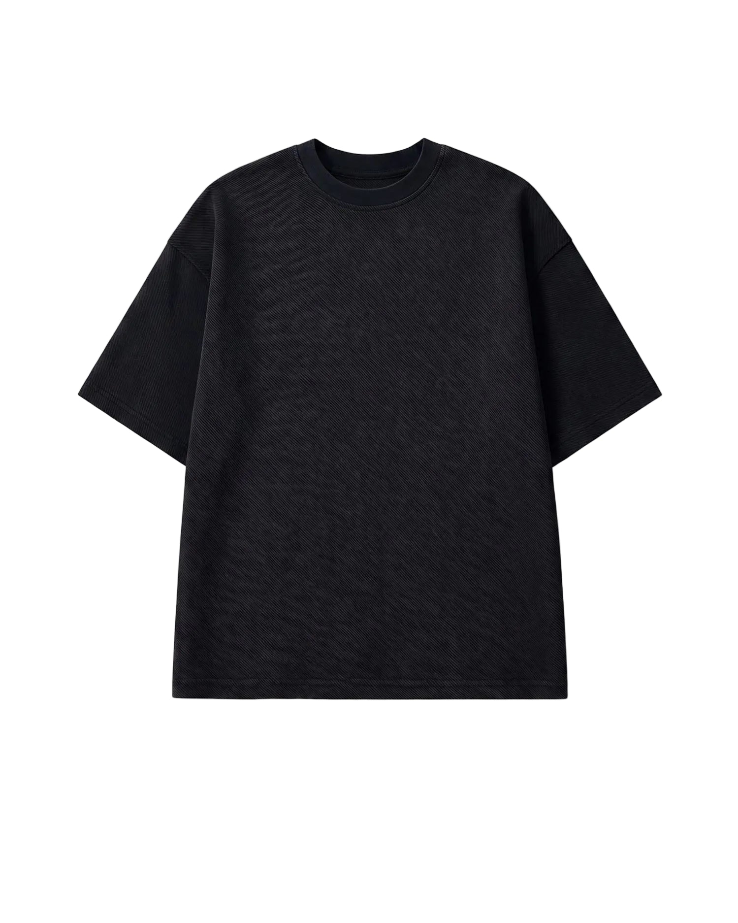 Front view of a model wearing a men's oversized 100% cotton t-shirt by TREE.