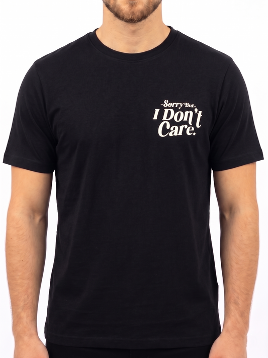 Men`s Printed T-Shirt – Short Sleeve-Black