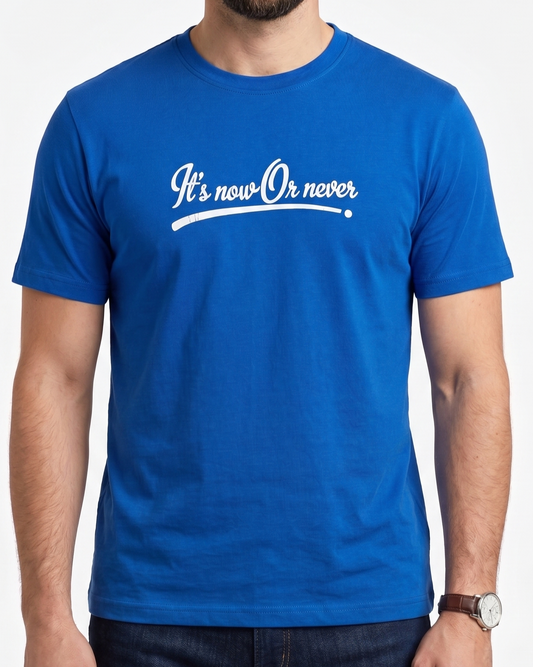 Men`s Printed T-Shirt –Blue