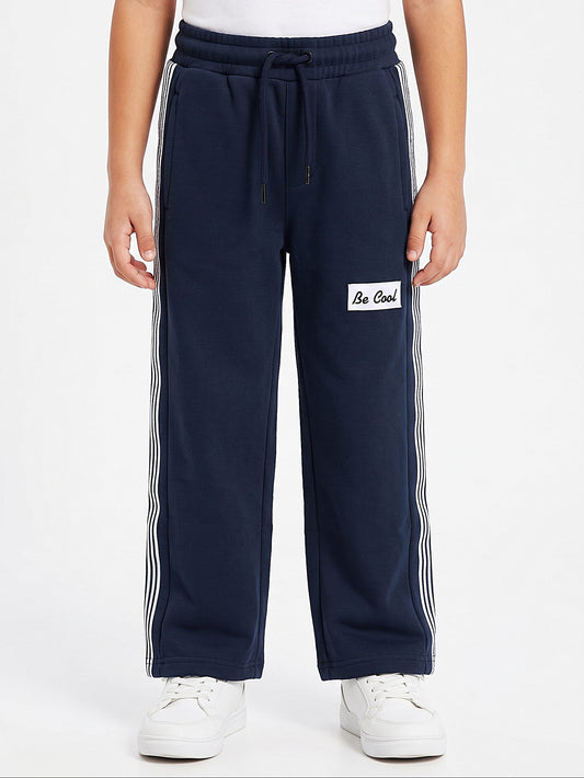 Boy's sweatpants Wide Leg -Navy