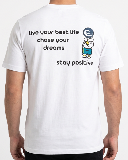 Men`s Printed T-Shirt –White