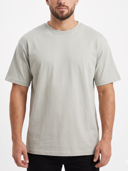 Men`s Printed T-Shirt Over Size –Gray