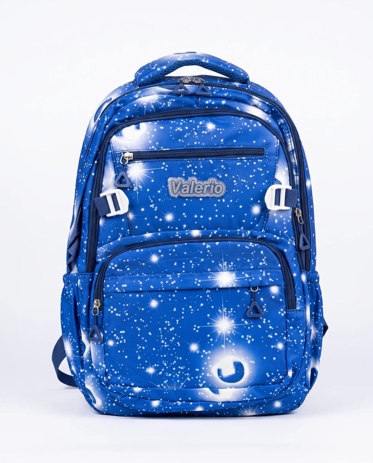 Studio shot of a Valerio printed backpack size 16 by TREE.