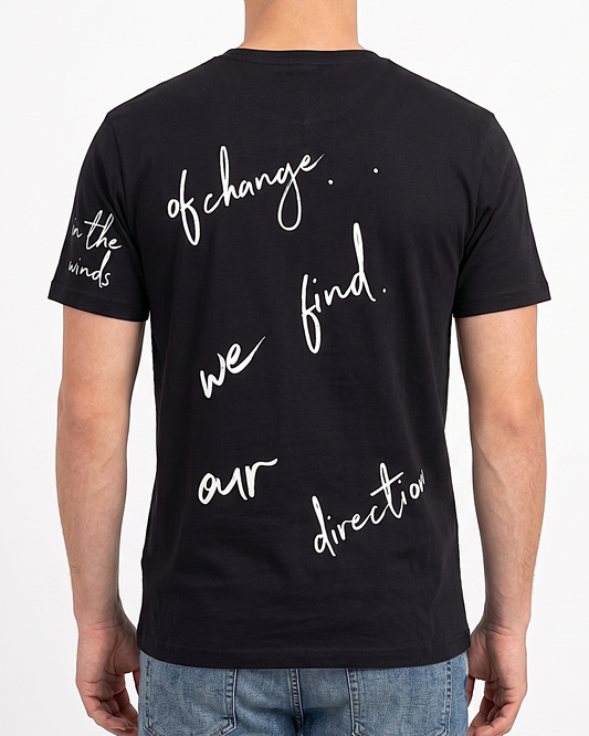 Men`s Printed T-Shirt –Black