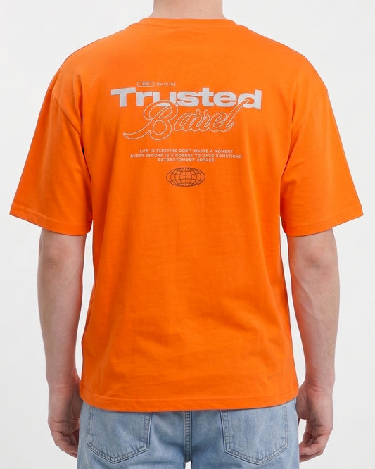 Men`s Printed T-Shirt Over Size –Orange