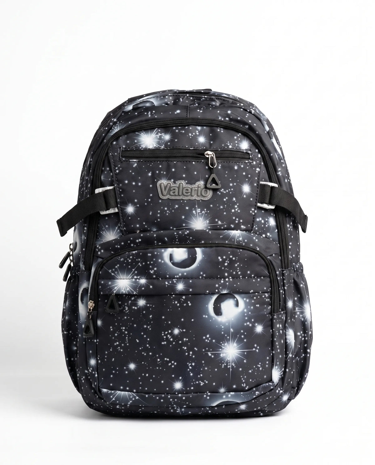 Studio shot of a Valerio printed backpack size 16 by TREE.