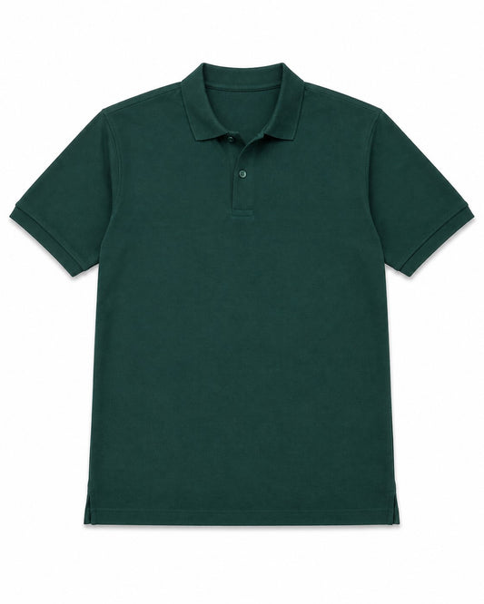 Men’s Dark Teal Piqué Polo Shirt – Regular Fit