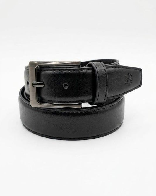 Men's Classic leather belt - black