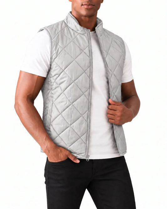 Men's 100% Polyester Waterproof Quilted Vest