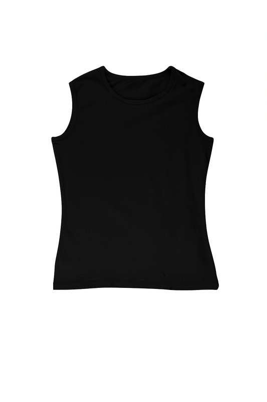 Women's Basic Wide shoulder strap - Black