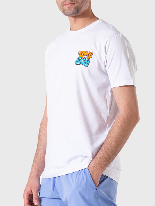 Men's T-Shirt Printed - White