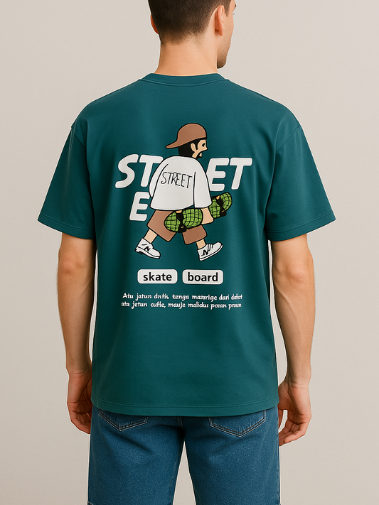 Men's T-Shirt Printed Over Size