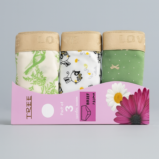 Women`s Underwear Brife - 3 pieces