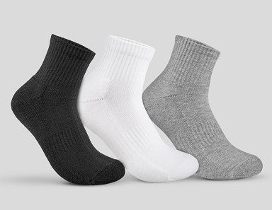 Men's Socks Half Socket Half towel 3 pcs