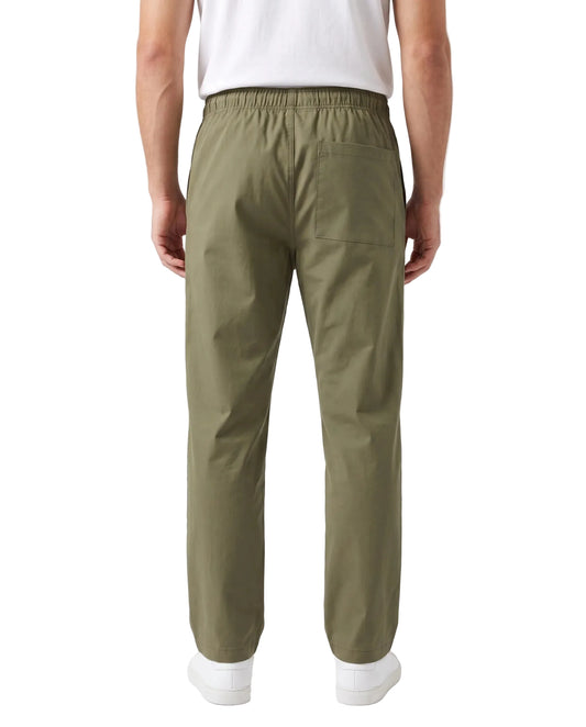Men's Gabardine Relaxed Fit Trousers - Olive