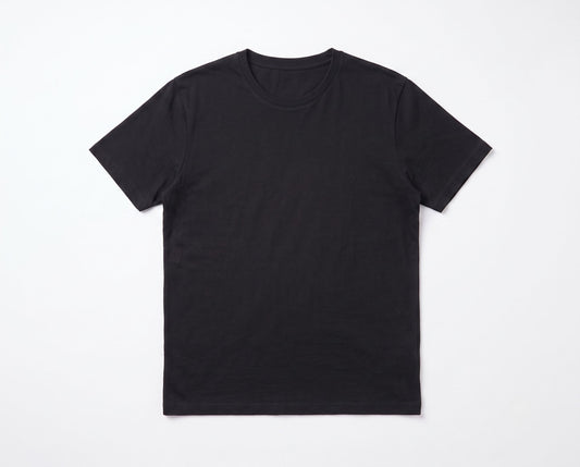Men's Basic  Black T-Shirt - Special Sizes