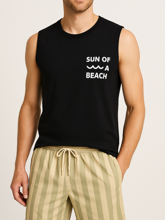 Men's sleeveless Cotton t-shirt Fashion