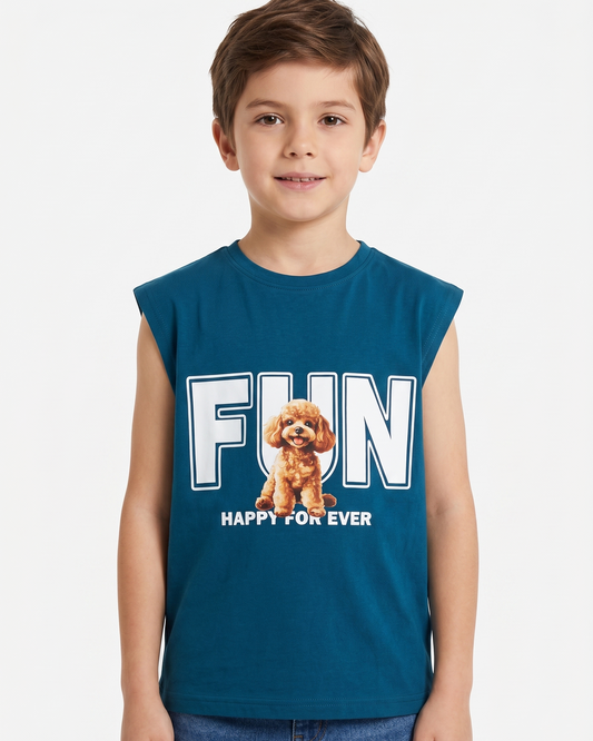 Boys' printed Cat t-shirt-jinzari