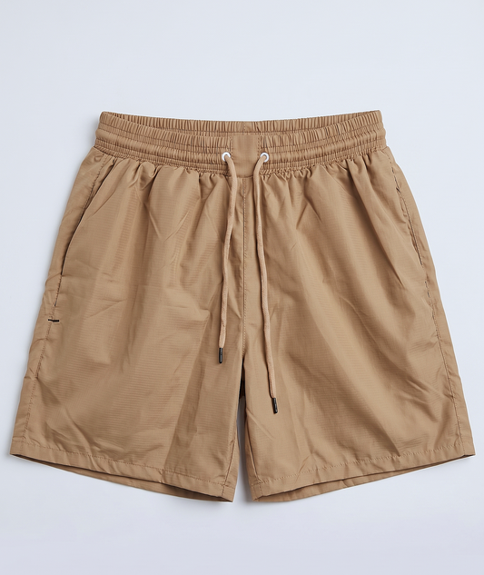 Men's beach shorts-Brown