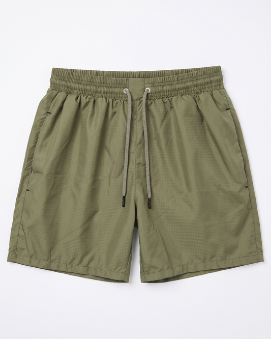 Men's beach shorts-Olive