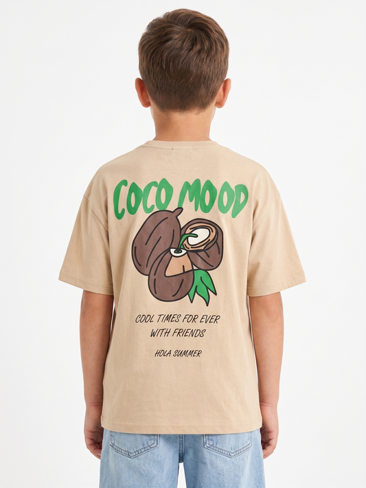 Boy`s Printed T-Shirt –Over Size- Short Sleeve