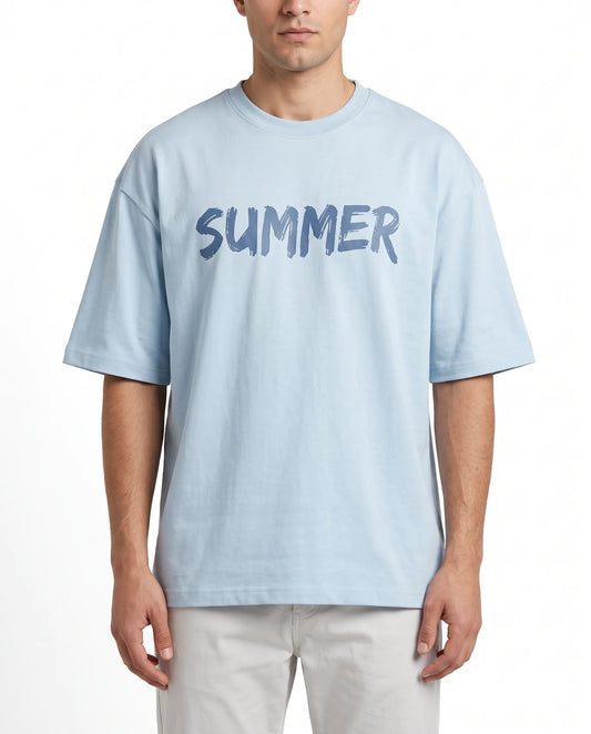Men's Oversized 100% Cotton Summer T-Shirt